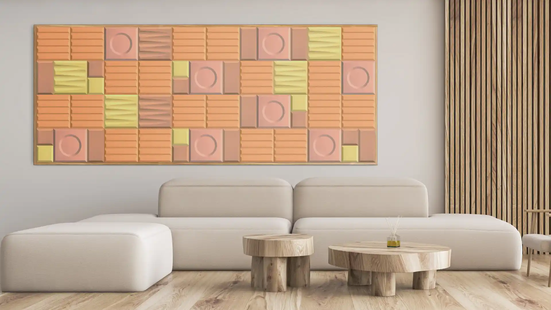 Sound absorbing material to change the wall surface to your liking